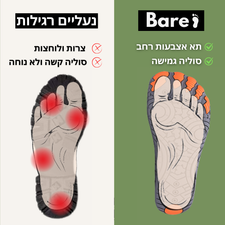 Trailers - נעליים עמידות להליכה בריאה בטבע