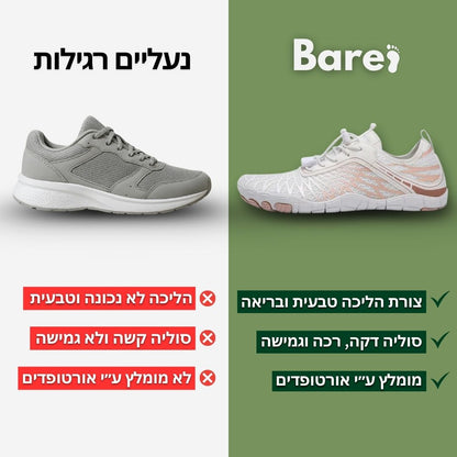 BareStep - הנעליים שמתאימות את עצמן בדיוק לרגל שלך